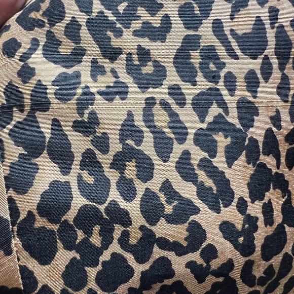 Vintage Animal Print ALLISON TAYLOR Pure Silk Lightweight Crop Retro Pants - Picture 4 of 8